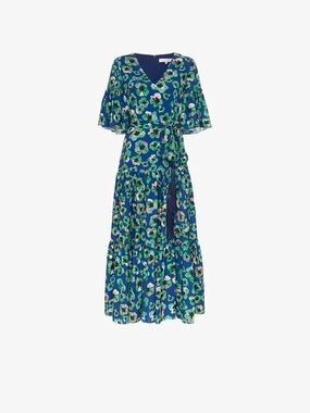Borgo de Nor Floral Tiered Maxi Dress Size 8 – Tie Missing